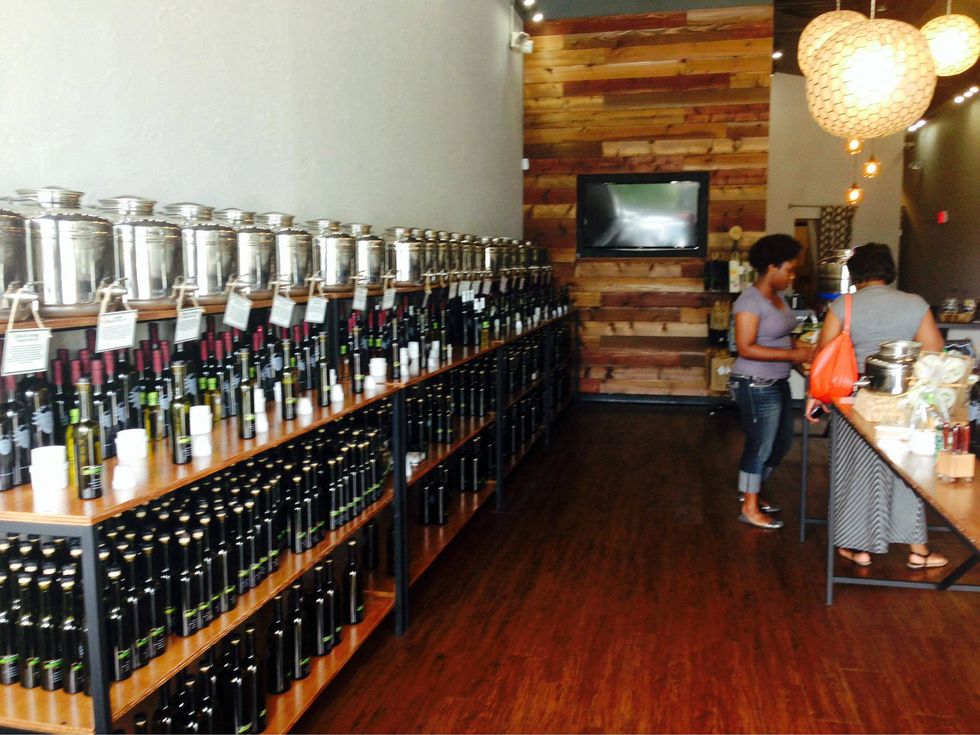 Interior of EVOO & Vin in Dallas