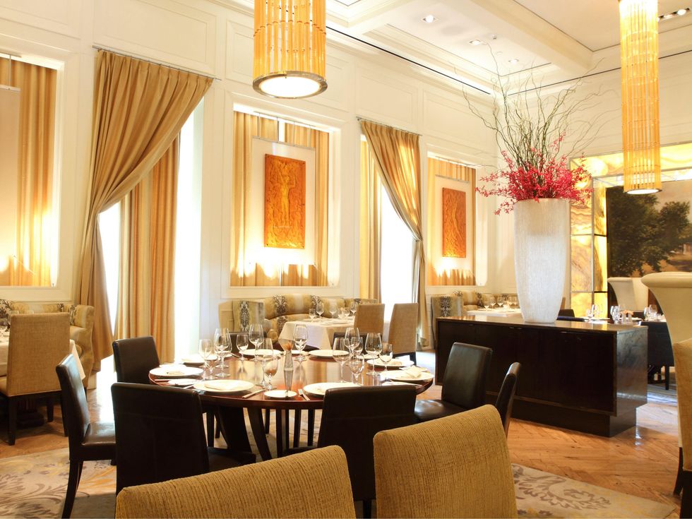 Interior of Fearing's Restaurant at the Ritz-Carlton, Dallas