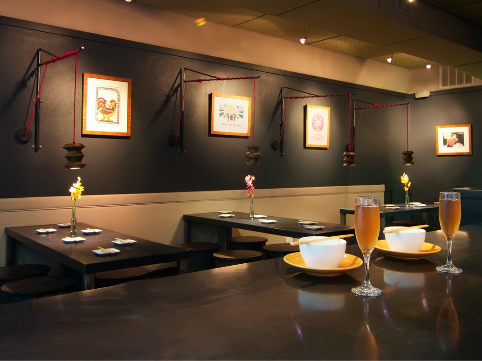 Interior of Mot Hai Ba Vietnamese restaurant in Dallas