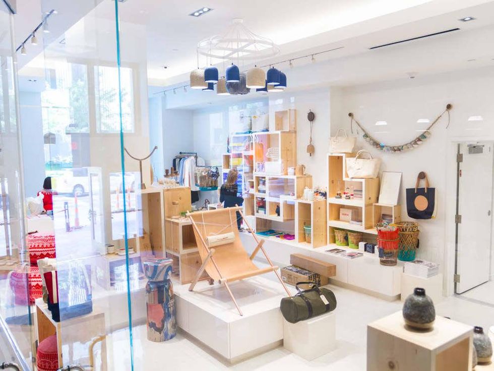 Interior of TenOverSix boutique in Dallas