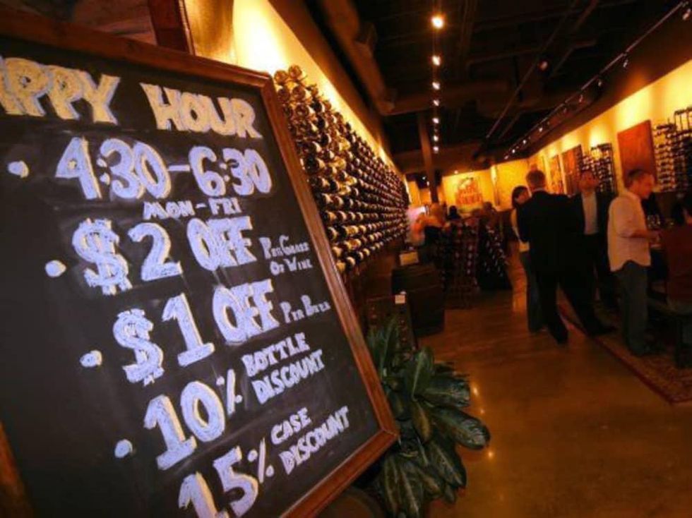 Interior of Veritas Wine Room Dallas