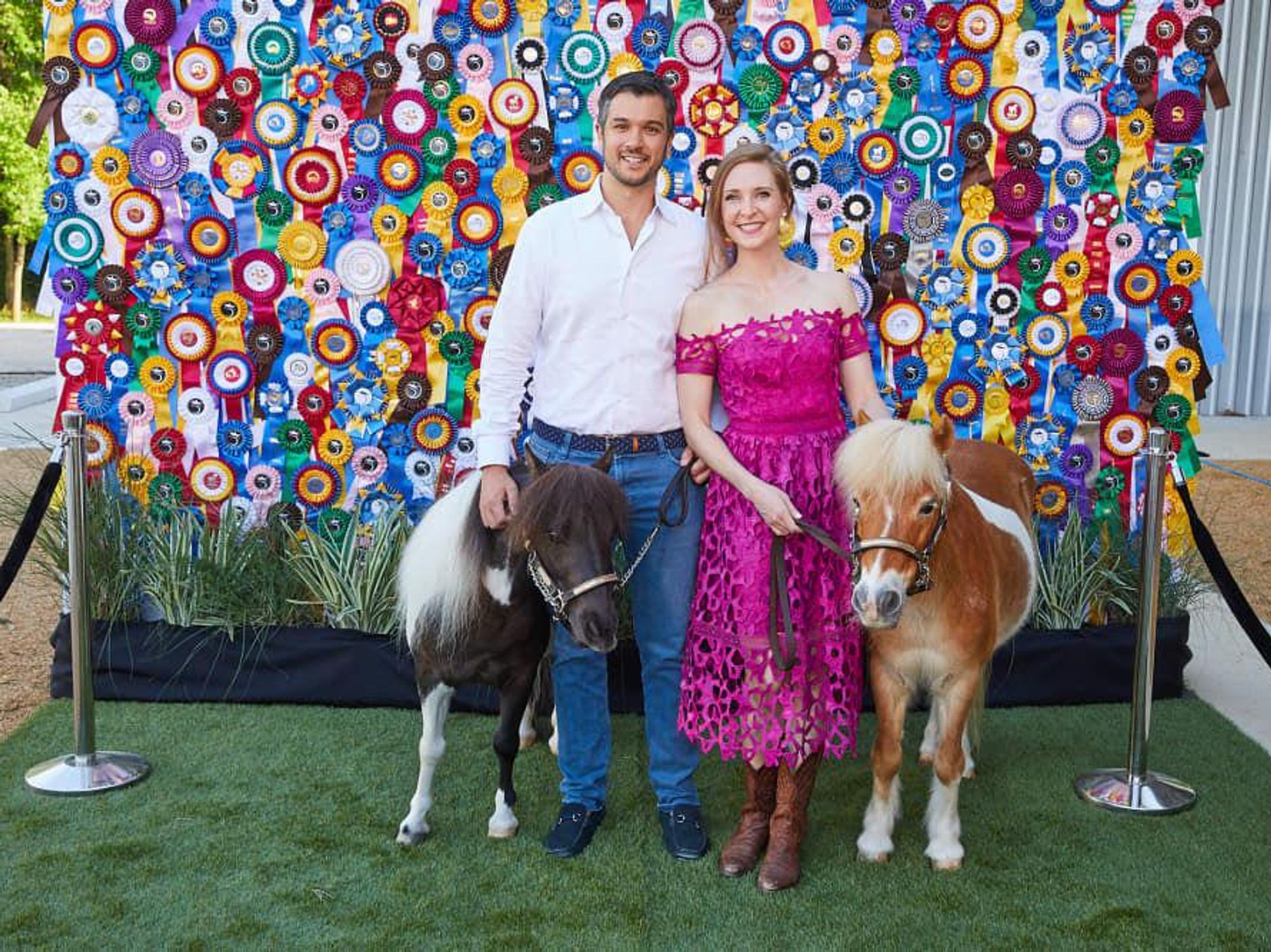 Ivan and Leslie Rousseau with Equest mini ambassadors Ranger and Dare.