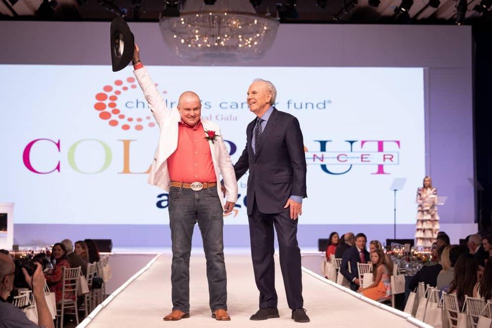 Jacob Pletan and Roger Staubach