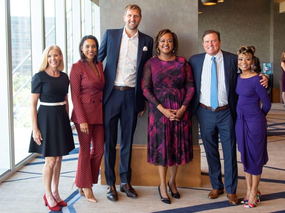 Jan Osborn, Jessica Nowitzki, Dirk Nowitzki, Bianca Davis, Charlie McKinney, Trina Terrell-Andrews
