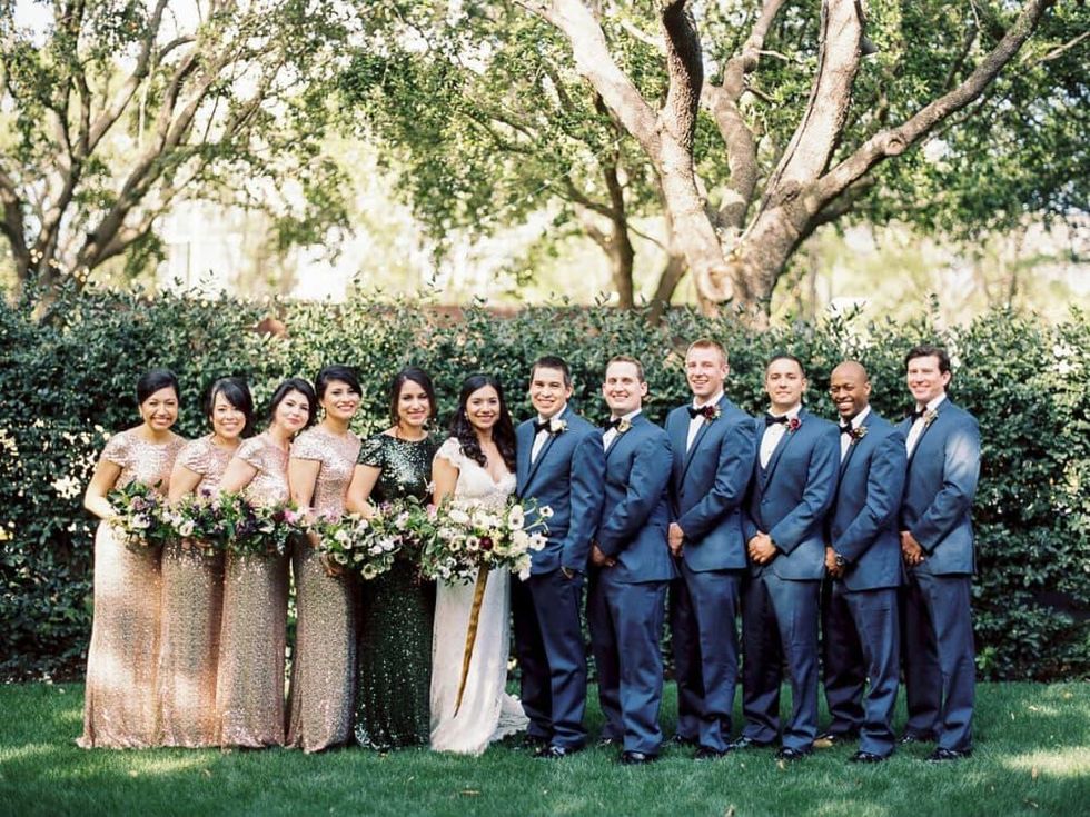 Jared + Diana bridal party