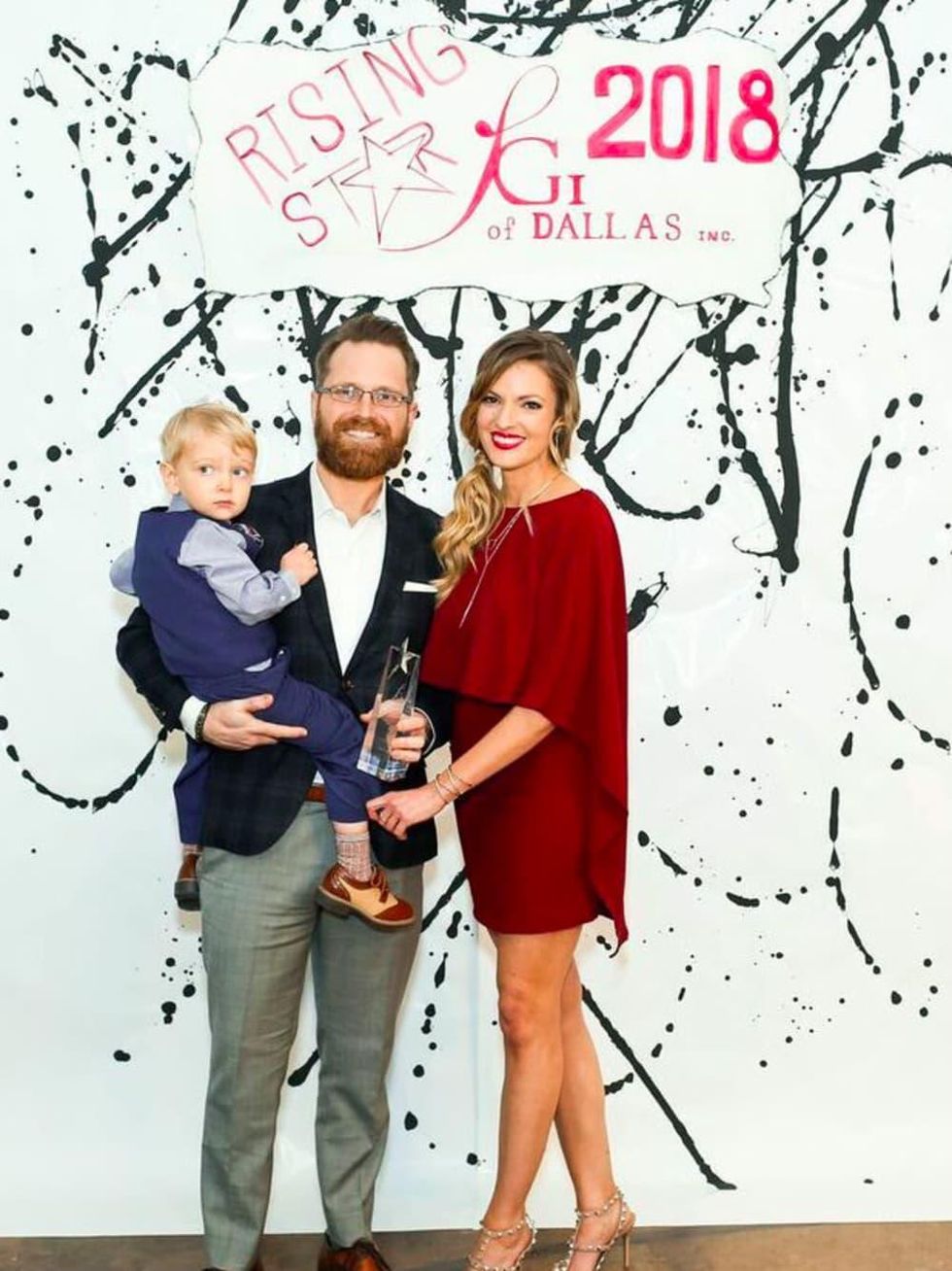 Jason Simmons, Rebekah Allen, and son, Dallas_FGI Rising Star