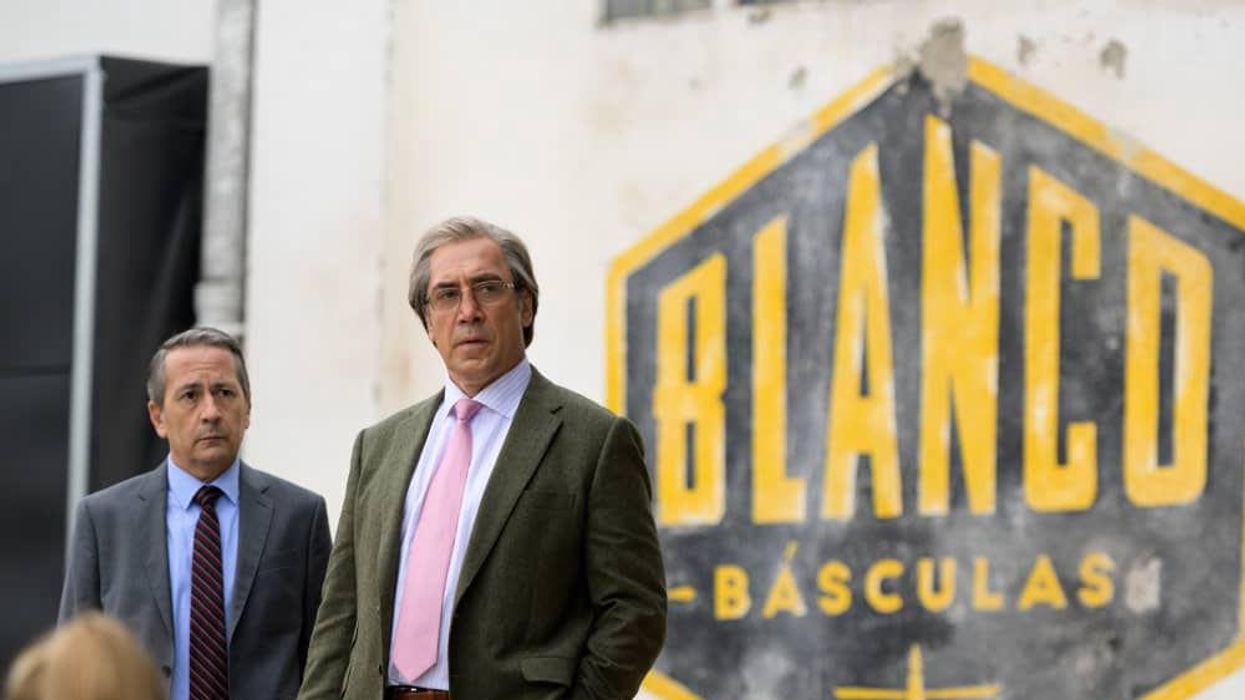 Javier Bardem and Rafa Castejón in The Good Boss
