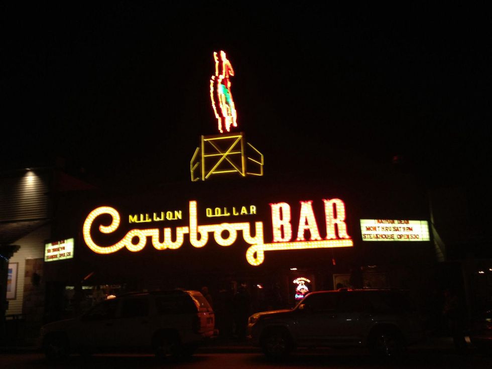 Jayme on Jackson Hole November 2013 Cowboy Bar