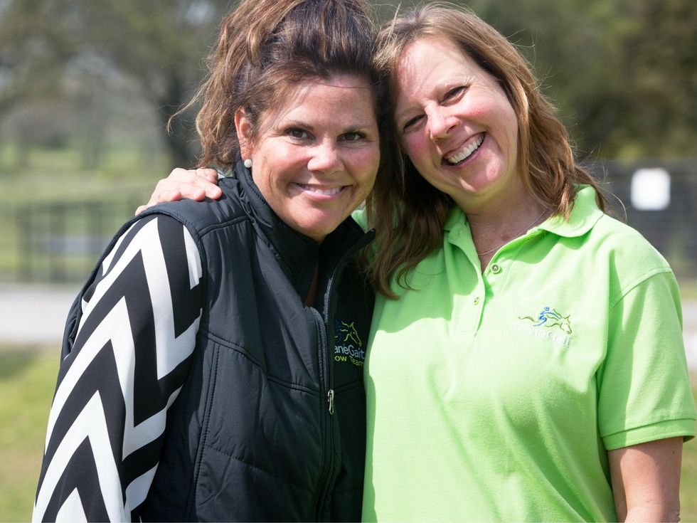 Jeannie Naumann, Tricia Nelson (ManeGait Executive Director)