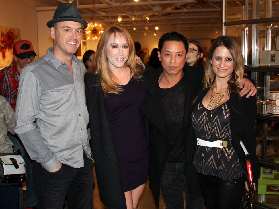 Jeff Mitchell, Whitney Kratz, Paul Paredes, Heidi Hiser, gallerie noir one year anniversary party