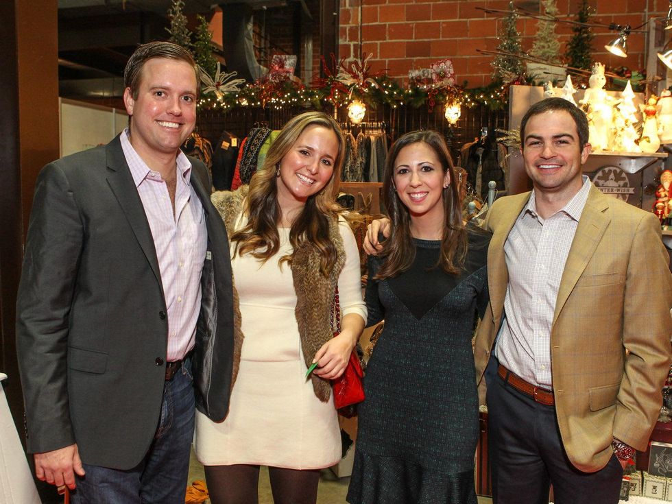Jeff Quilhot, Leigh Morehouse, Kathryn Reddell and Blake Ramsey, Chi O Christmas Market