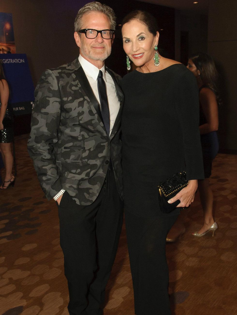 Jeff Rich and Jan Miller, fur ball 2014