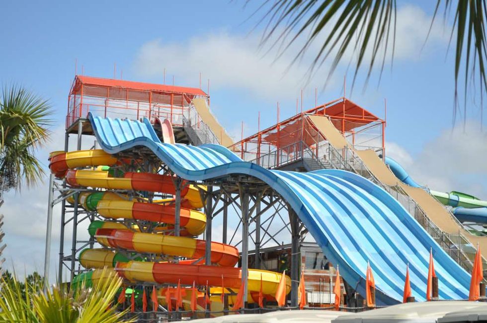 Jellystone park, waterslides