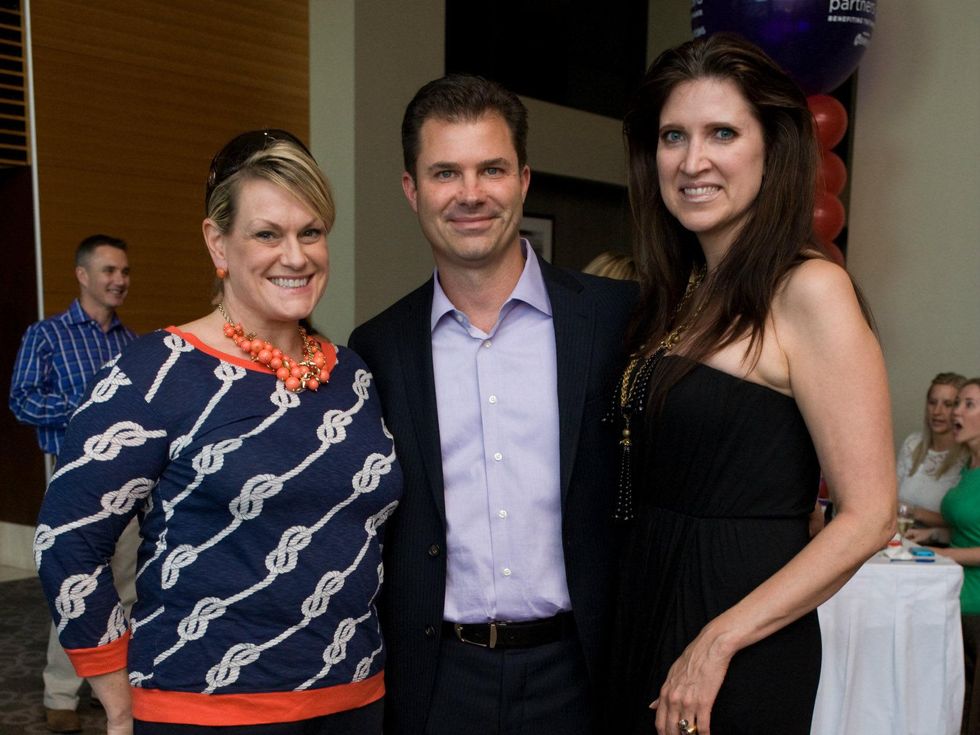 Jennifer LeLash, Chris LeLash, Angela Choquette, Partners Card Kickoff