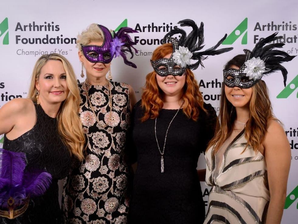 Jeonell Winn, Toni Richardson, Stacey DeVos, Stephany Puno, Arthritis Foundation Mardi Gras Gala