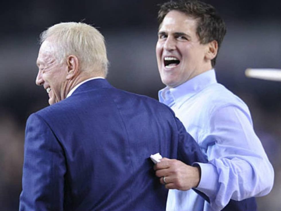 Jerry Jones and Mark Cuban