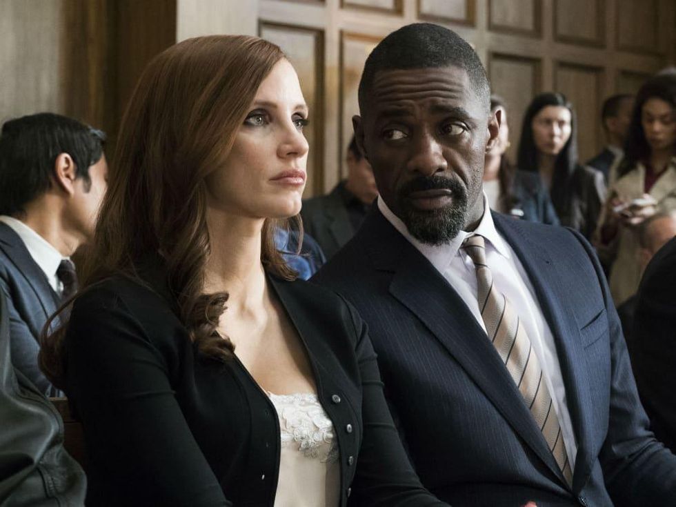 Jessica Chastain and Idris Elba in Molly's Game