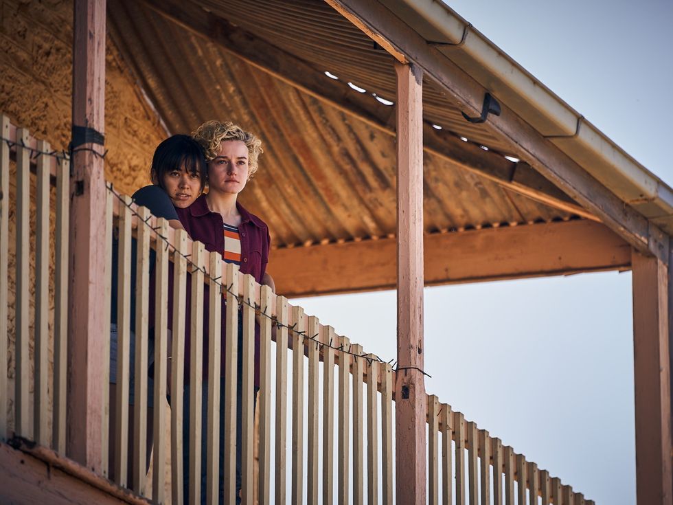 Jessica Henwick and Julia Garner in The Royal Hotel