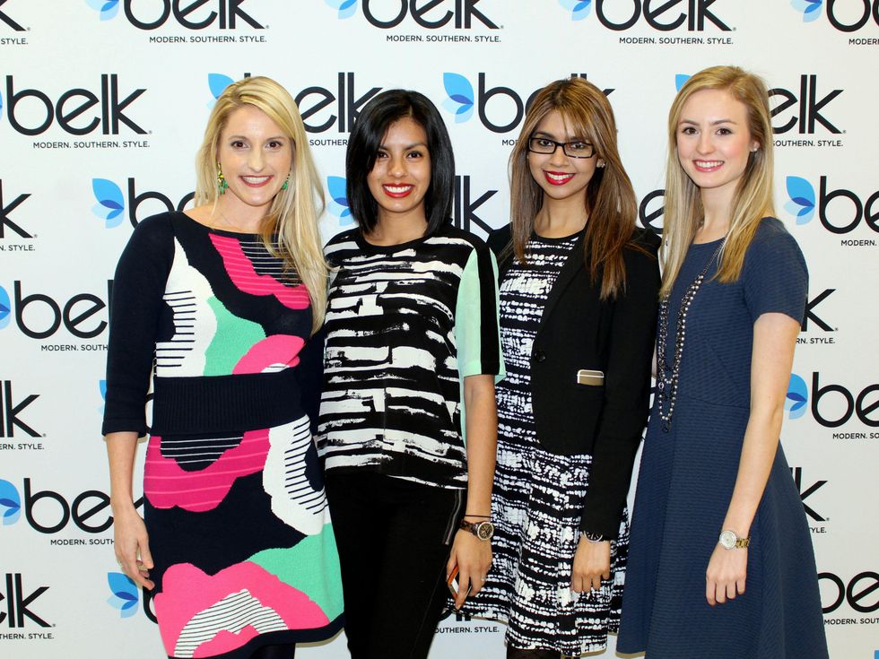 Jessica Nunez, Dana Rueda, Sohana Kutub, Blair Reich, Belk Spring Fashion Tour