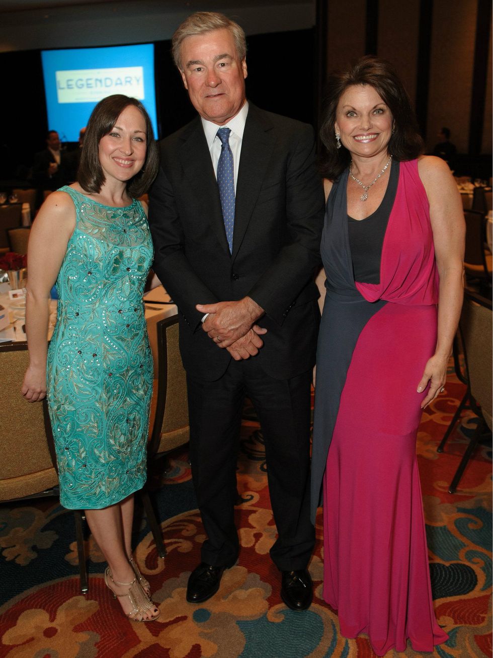 Jessica Trudeau, executive director, Family Compass with Trevor and Jan Rees-Jones, Spirit of Compassion award recipients, a legendary evening