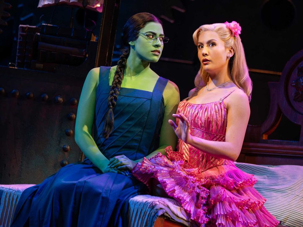 Jessie Davidson and Zoe Jensen in the National Tour of Wicked