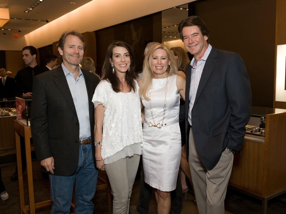 Jim French, Cara French, Mary Gill, John Gill, David Yurman, Cattle Baron's Ball
