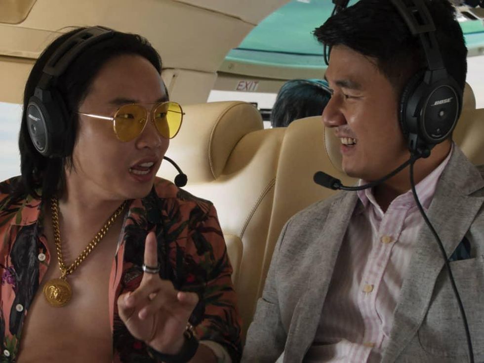 Jimmy O. Yang and Ronny Chieng in Crazy Rich Asians