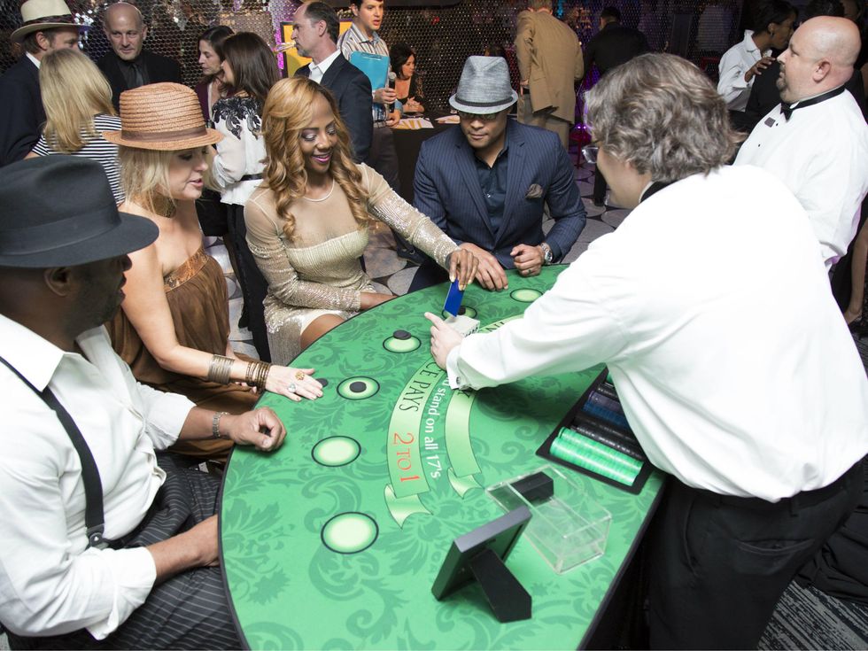 Jimmy Porch, Valerie Karns, Gail Warrior, Jesse Jackson, Warrior Casino Party