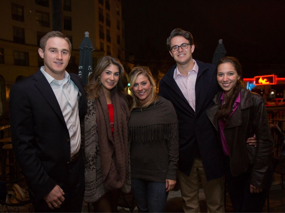 Jimmy Watson, Alex Baker, Kirsten Williams, Quint Brown, Lauren Lapeyre, echelon ringing of the bells