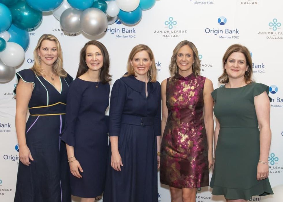 JLD Donor Development Chair Heather LeClair, JLD Development Vice President Tandra Allen, Milestones Luncheon Co-Chair Alli Eagan, JLD President Brooke Bailey and JLD President-Elect Elizabeth Dacus