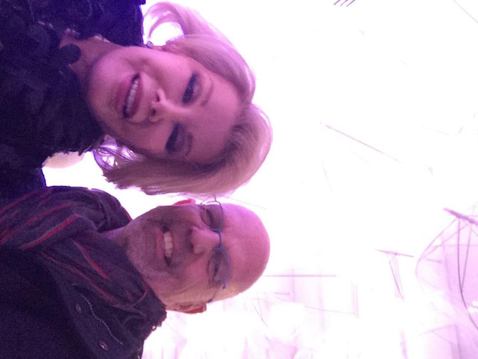 Joan Rivers Clifford Pugh at fashion week February 2014