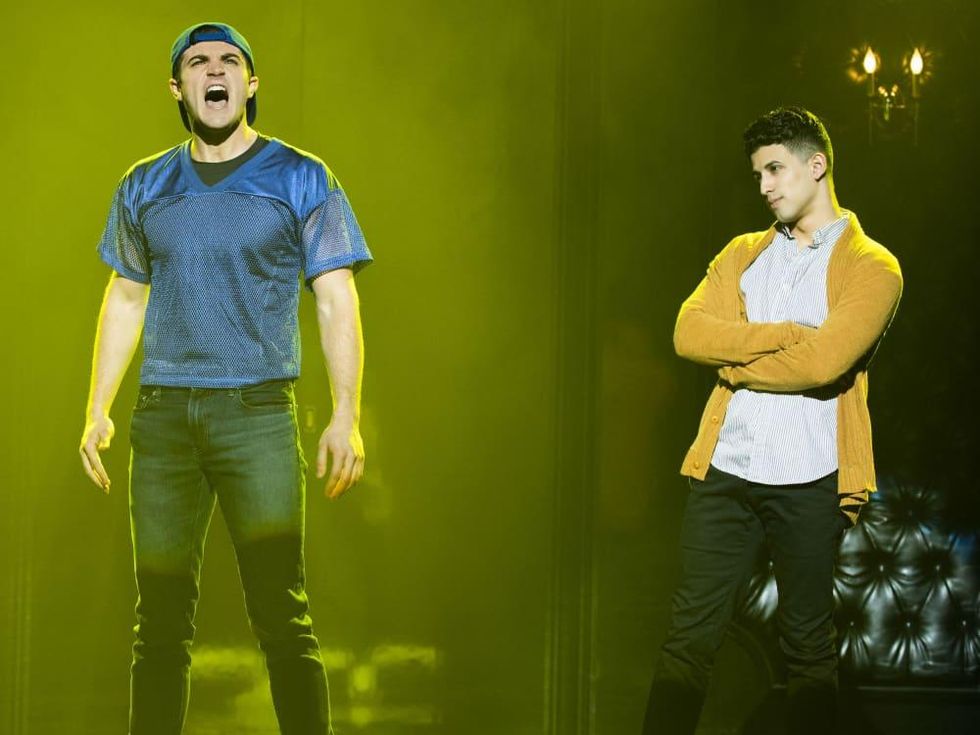 John Battagliese and David Wright in Cruel Intentions: The '90s Musical