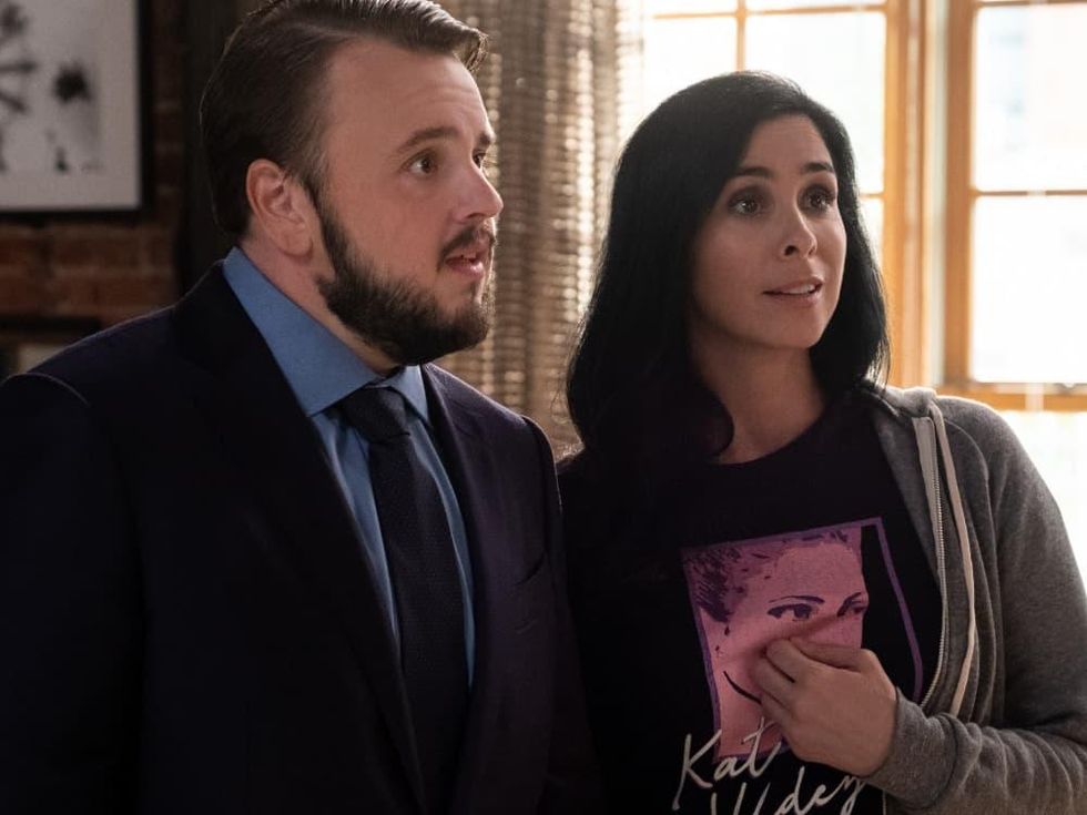 John Bradley and Sarah Silverman in Marry Me
