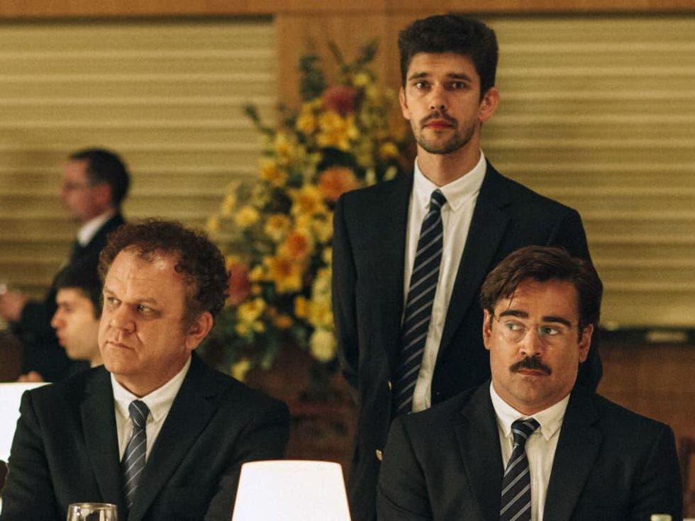 John C. Reilly, Ben Whishaw, and Colin Farrell in The Lobster