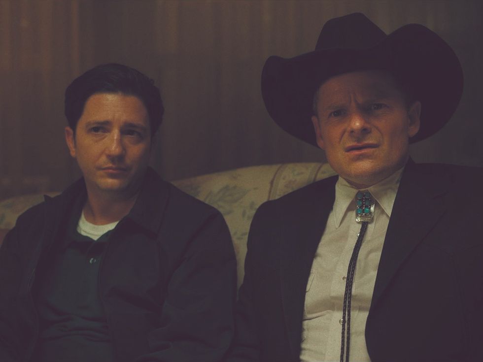John Magaro and Steve Zahn in LaRoy, Texas