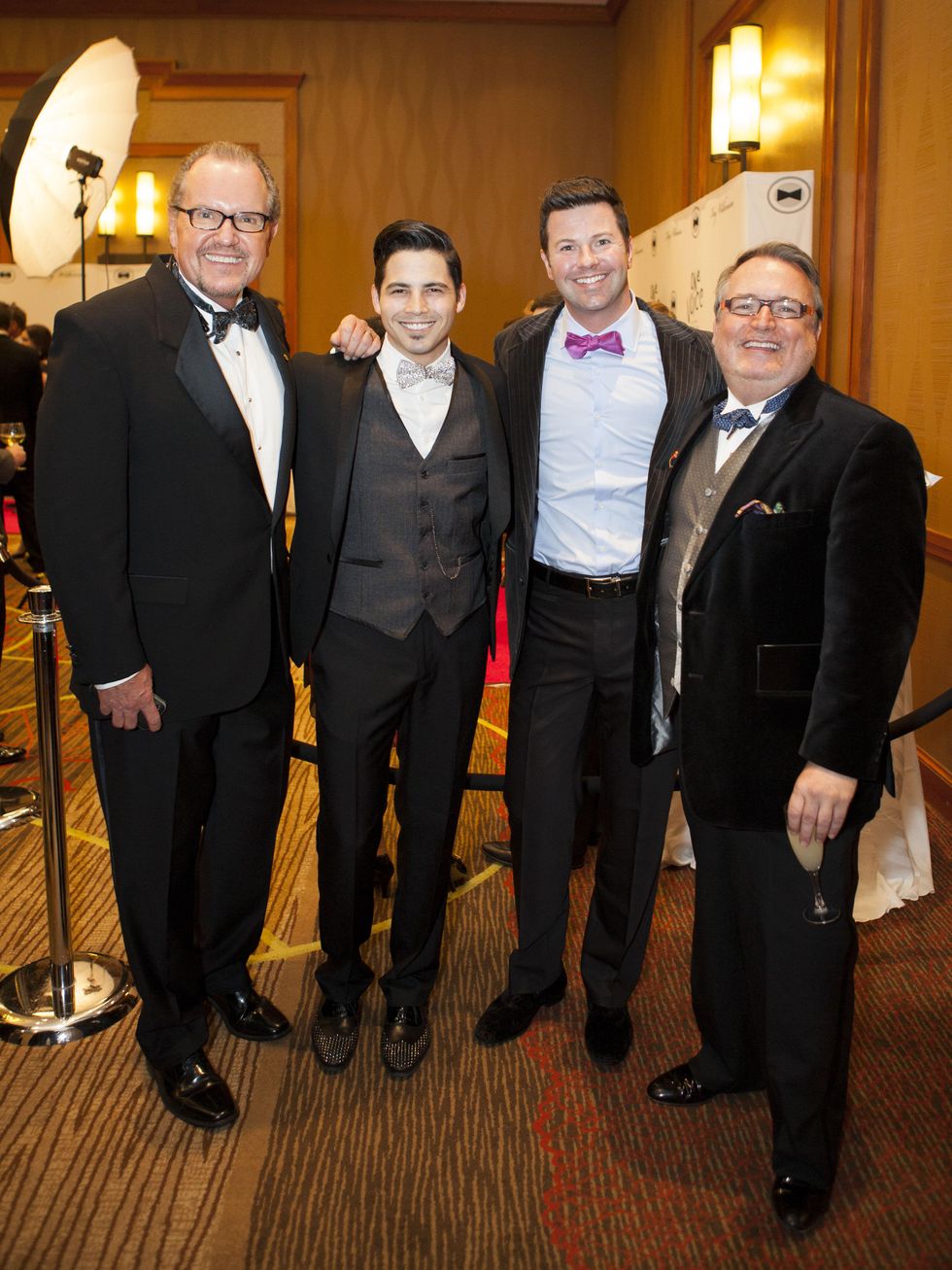 John McGill, Shane Allen, Ron Corning, Arnold Wayne Jones, black tie dinner
