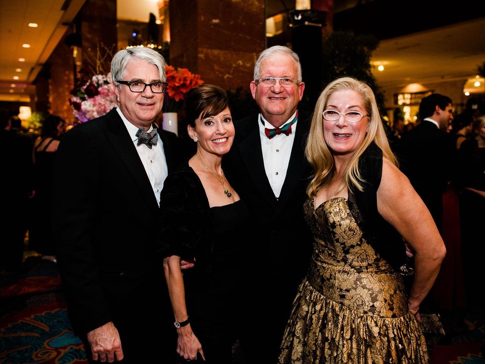 John Sughrue, Marlene Sughrue, Walter Evans, Candy Evans at Crystal Charity Ball 2013