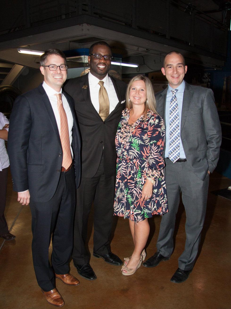 John Zimmerman, Featured Speaker Idris Akinpelu, Cindy Lodewick and Thomas Ashworth, boys and girls club, tops