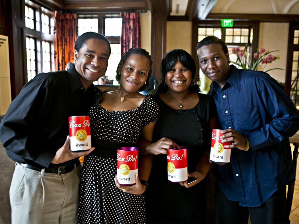 Johnathan, Jazmine, Joselyn, Johnnie Hartfield, Can Do Luncheon, Wilkinson Center