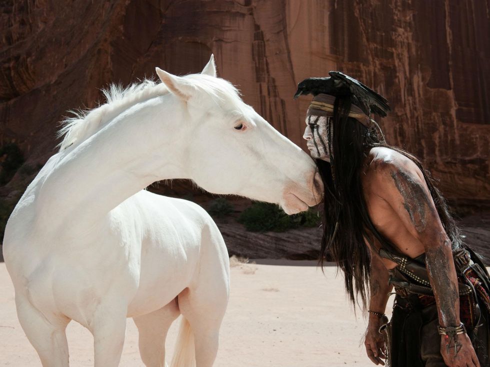 Johnny Depp in The Lone Ranger