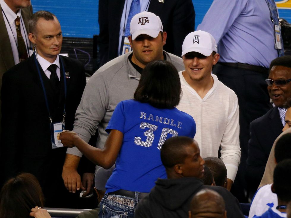 Johnny Manziel at Final Four