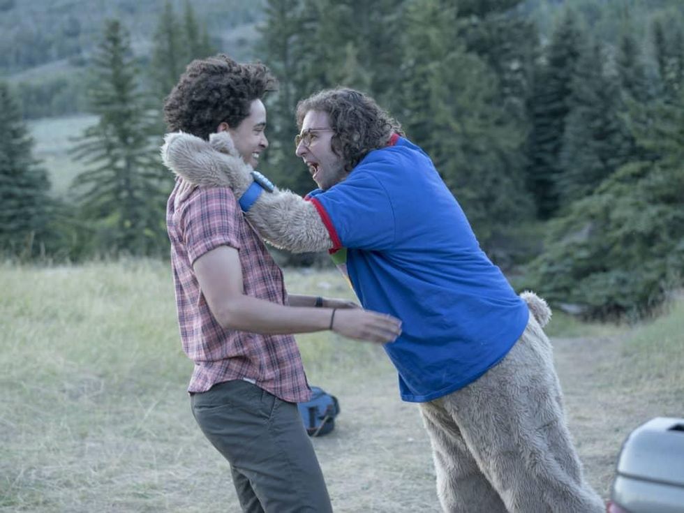 Jorge Lendeborg Jr. and Kyle Mooney in Brigsby Bear