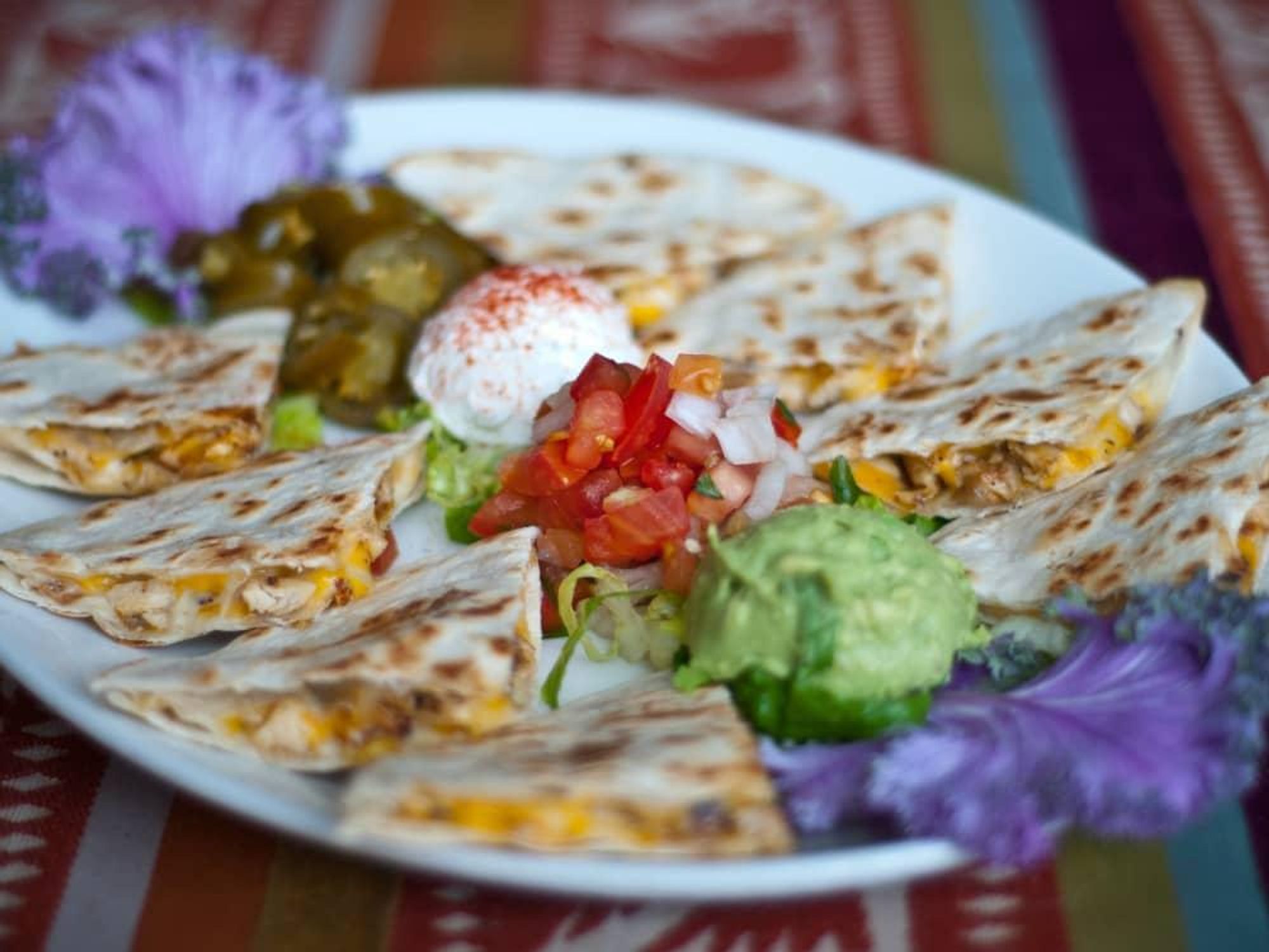 Jorge's Tex-Mex quesadillas