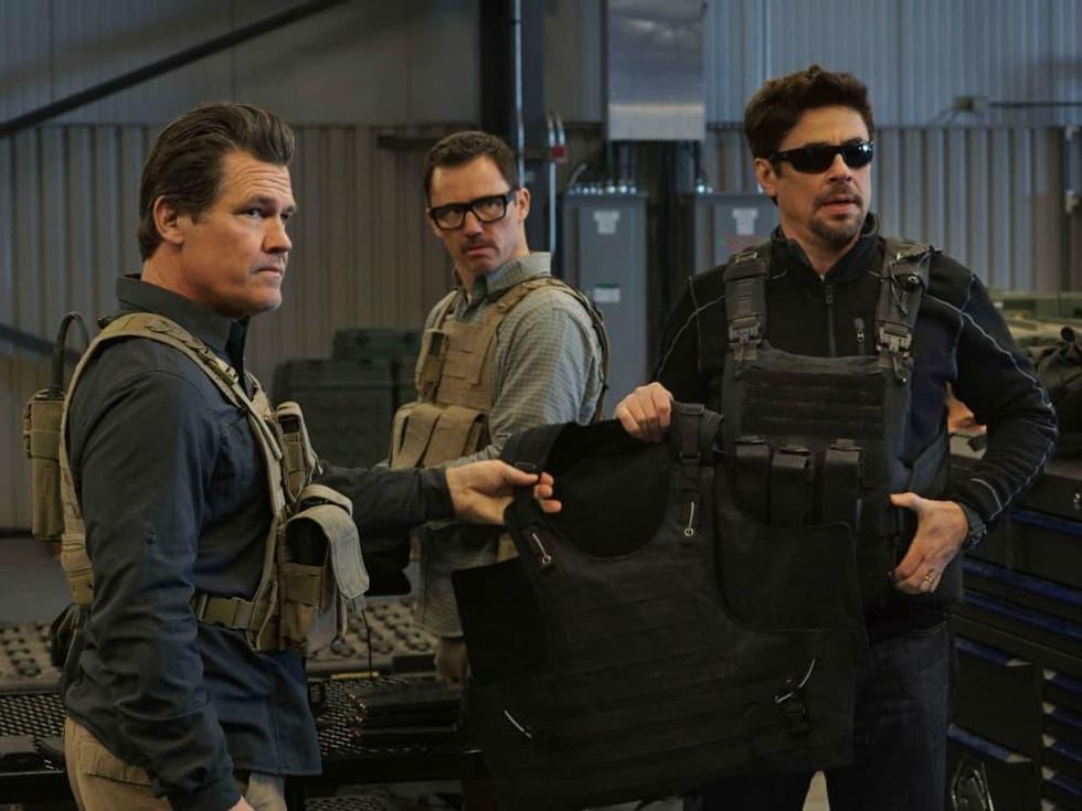 Josh Brolin, Jeffrey Donovan, and Benicio Del Toro in Sicario: Day of the Soldado