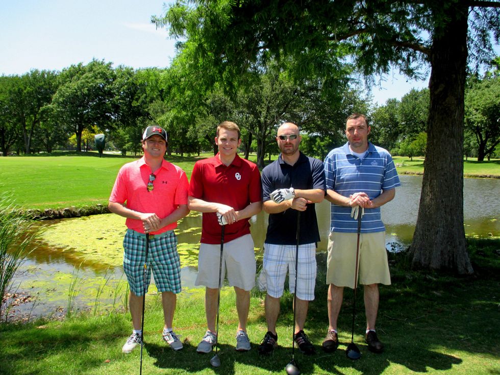 Josh Flippin, Drew Jones, Toby Flippin and Xerxes Martin, promisehouse golf tournament