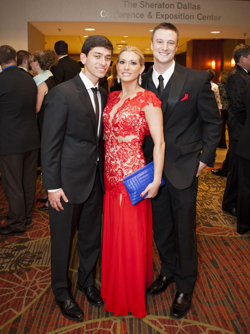 Joshua Stroud, Tammi Neil, Tyler Hackett, black tie dinner
