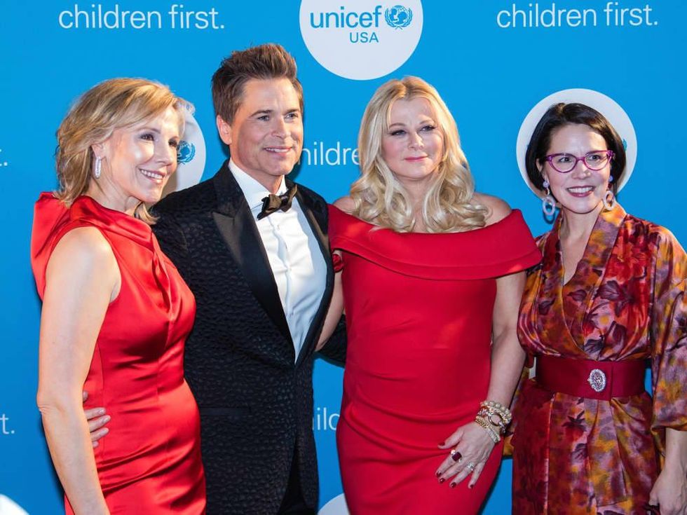 Joyce Goss, Rob Lowe, Sheryl Lowe, Selwyn Rayzor, Unicef Gala 2018