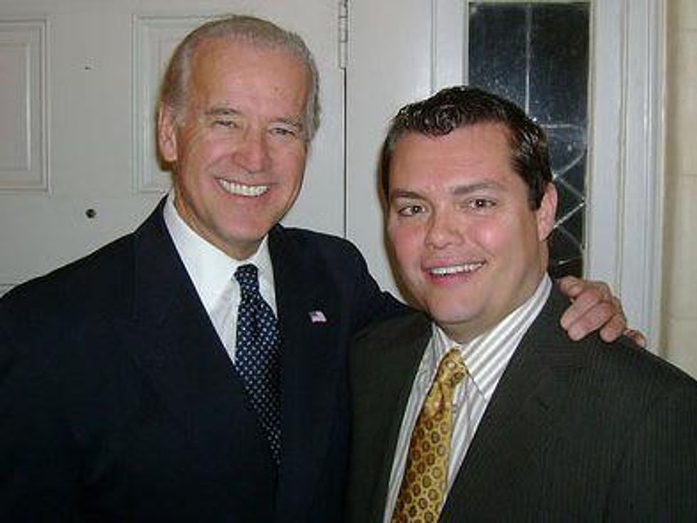 Judge Carlos Cortez with Vice President Joseph Biden