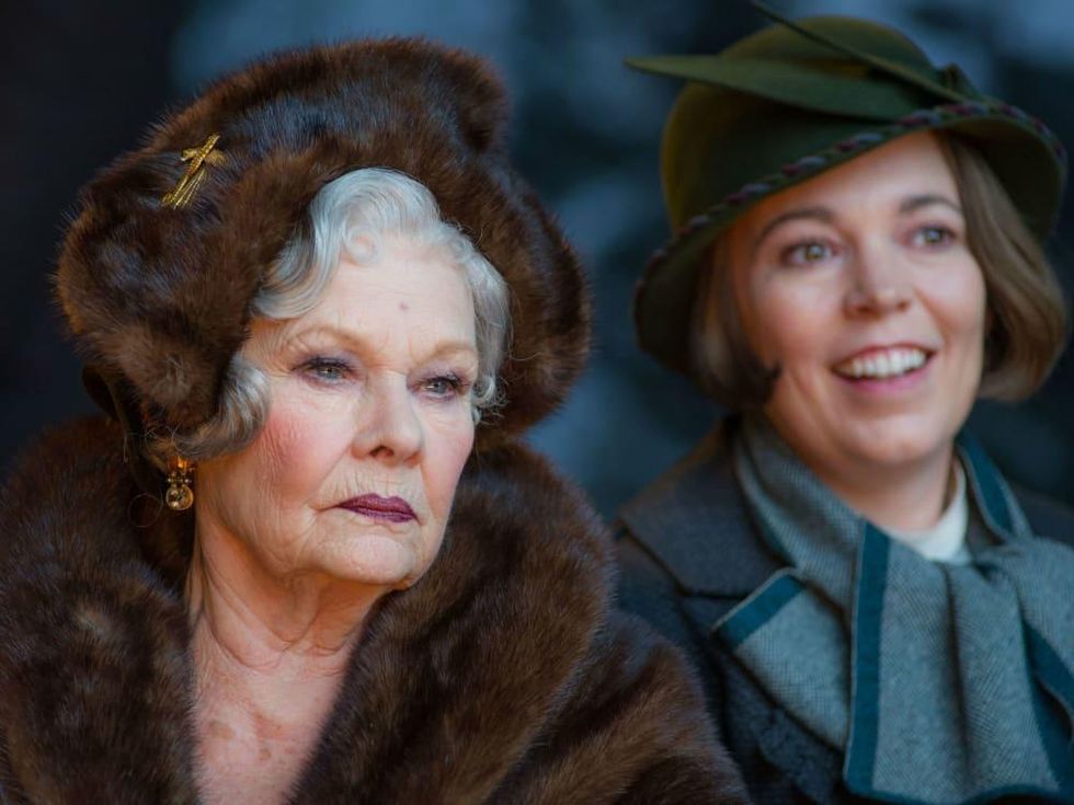 Judi Dench and Olivia Colman in Murder on the Orient Express