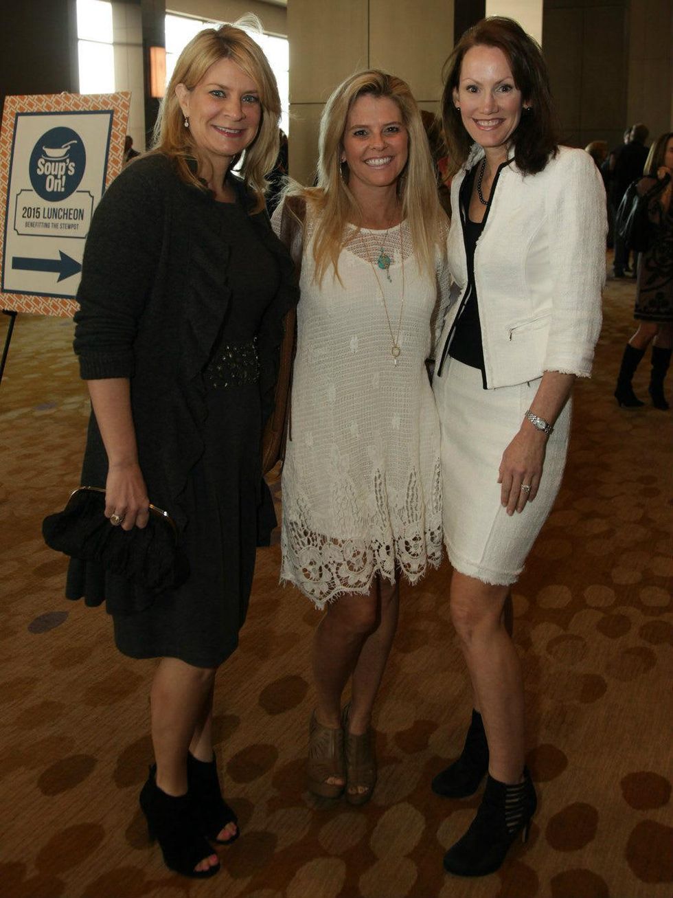 Julie Farr, Jenice Dunayer, Lindy Fain, Stewpot Alliance Luncheon